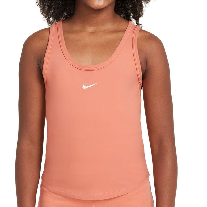 Nike One Girls Tank Top - Apricot Agate/White