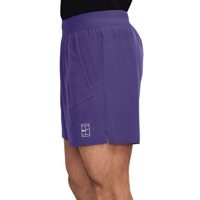 Nike Court 6 inch Advantage Short - Wild Grape/White - 2