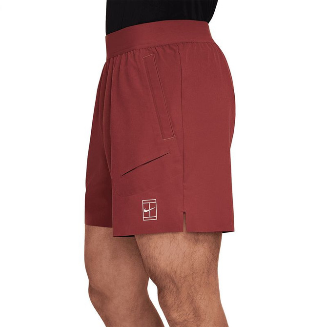 Nike Court 6 inch Advantage Short - Cedar/White - 2