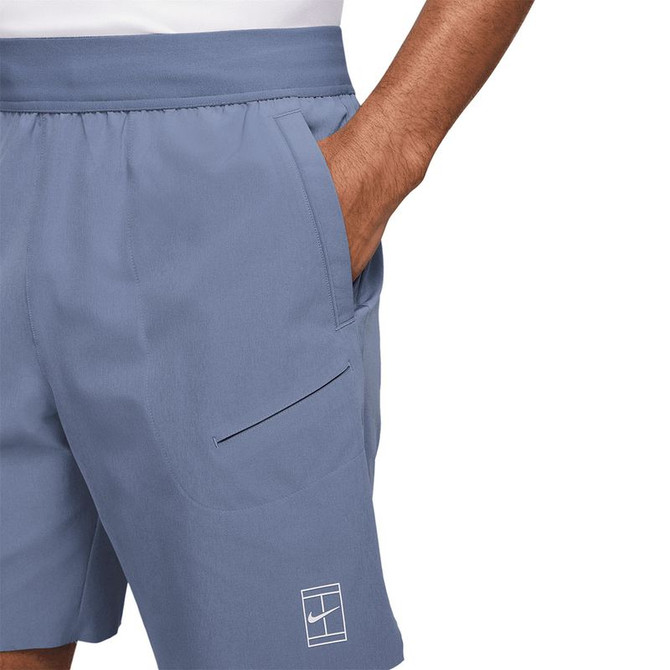 Nike Court 8 inch Advantage Short - World Indigo/White - 4
