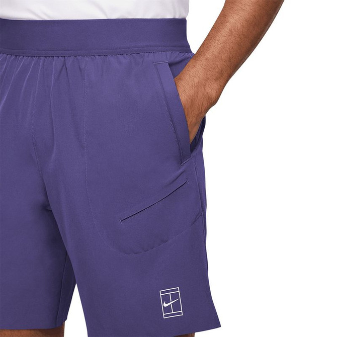 Nike Court 8 inch Advantage Short - Wild Grape/White - 4