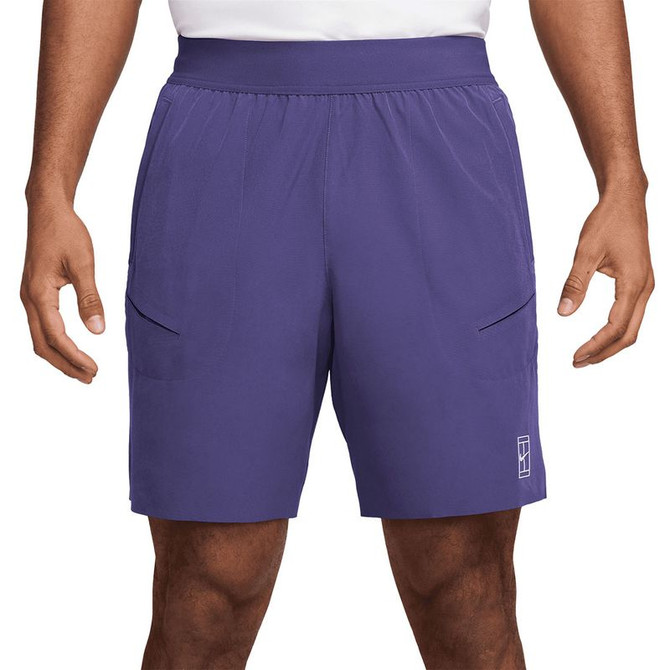 Nike Court 8 inch Advantage Short - Wild Grape/White