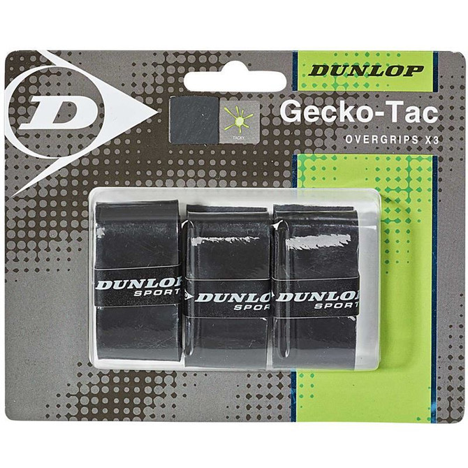 Dunlop Gecko Tac Tennis Overgrip 3 Pack