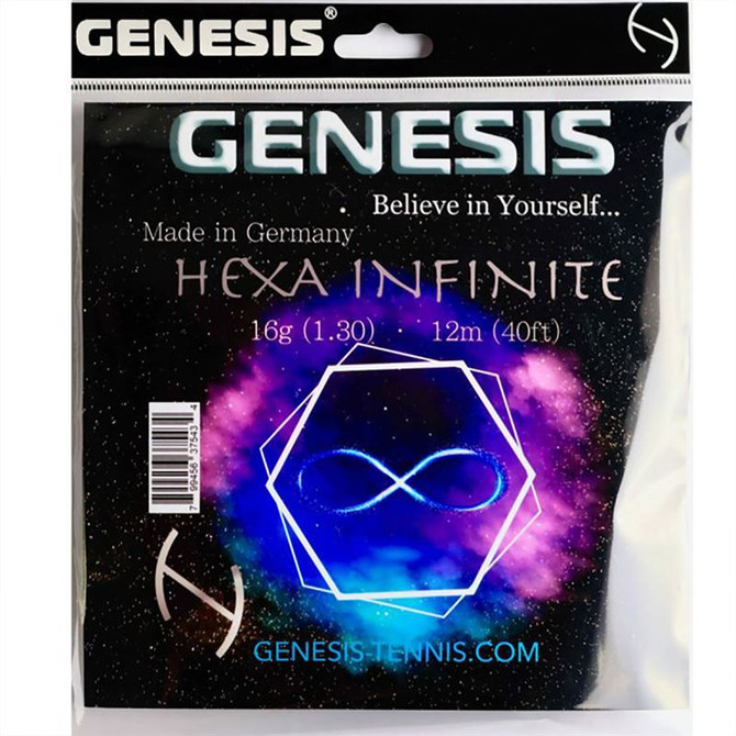 Genesis Hexa Infinite 16G Black Tennis String