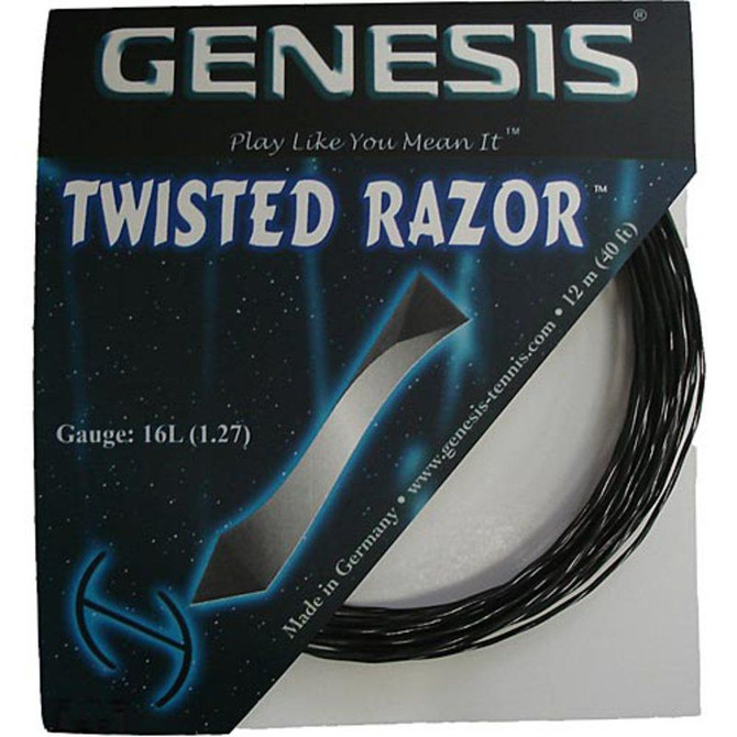 Genesis Twisted Razor 16L Black Tennis String