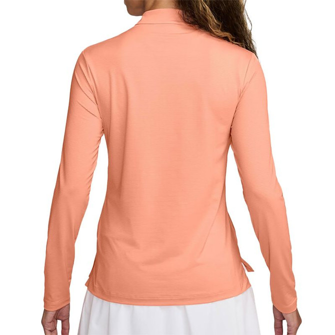 Nike Victory 1/2 Zip Long Sleeve Top - Apricot Agate/White - 2