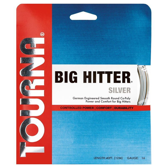 Tourna Big Hitter Silver 17G Silver Tennis String