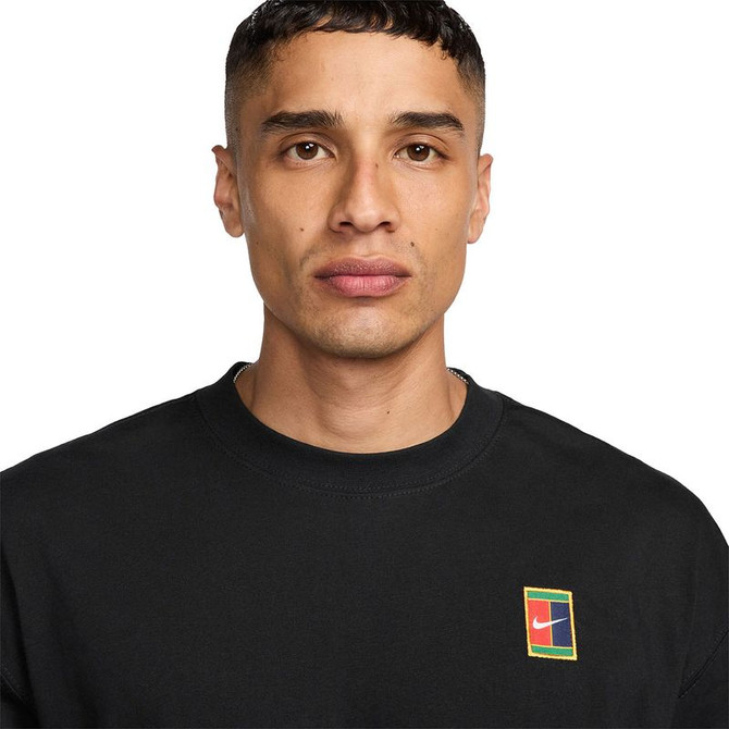 Nike Court Heritage Tee Shirt - Black - 2
