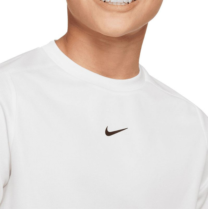 Nike Boys Dri Fit Crew - White/Black - 3