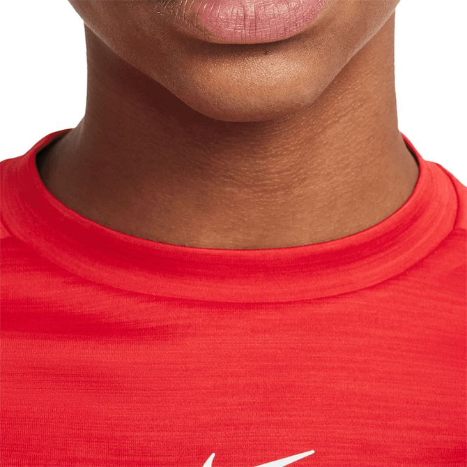 Nike Boys Dri Fit Crew - University Red/White - 3