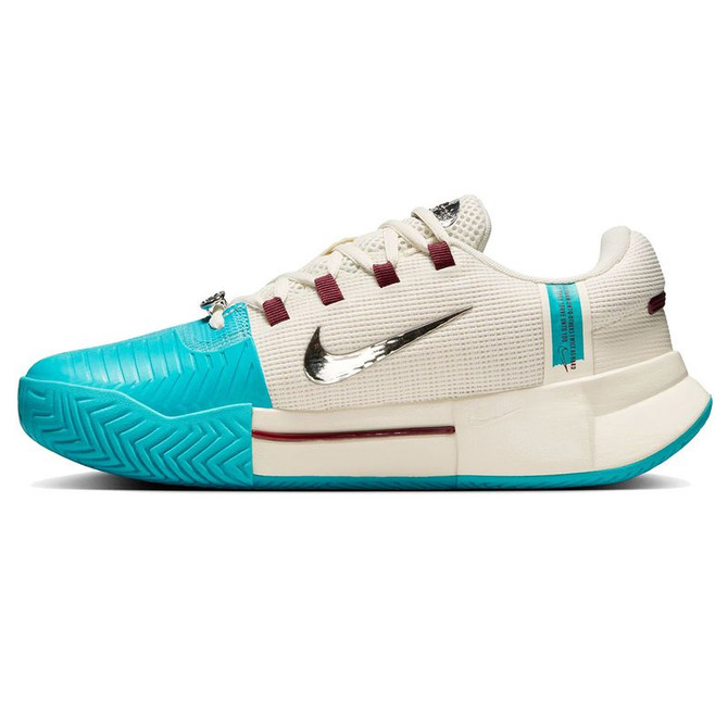 Nike Zoom GP Challenge 1 Premium Womens Tennis Shoe - Dusty Cactus/Dark Team Red/Pale Ivory - 3