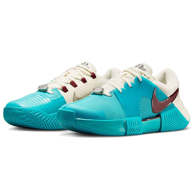Nike Zoom GP Challenge 1 Premium Womens Tennis Shoe - Dusty Cactus/Dark Team Red/Pale Ivory - 4