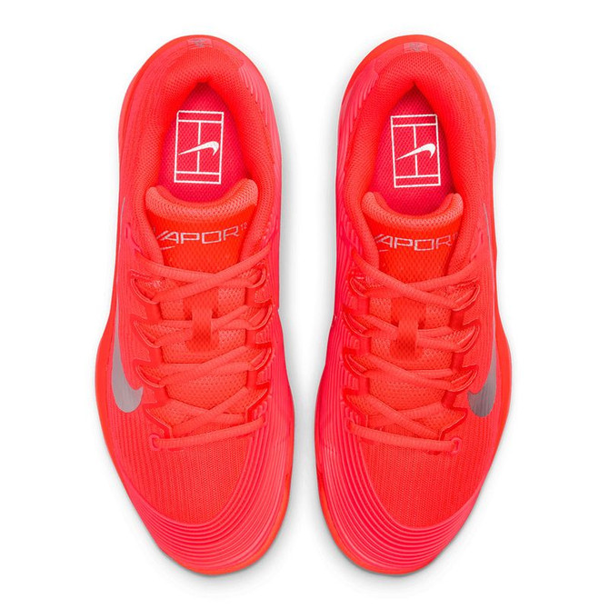 Nike Zoom Vapor 12 Premium Womens Tennis Shoe - Bright Crimson/Metallic Silver - 5