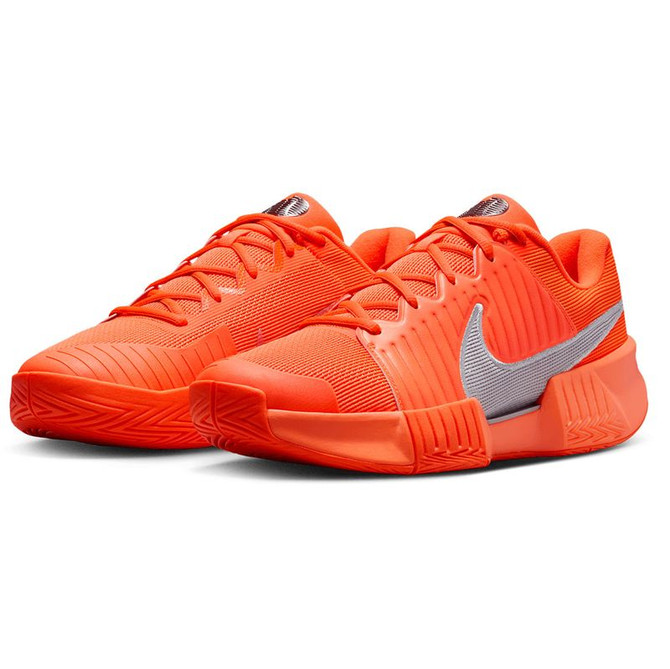 Nike Zoom GP Challenge Pro Premium Mens Tennis Shoe - Hyper Crimson/Metallic Silver - 4