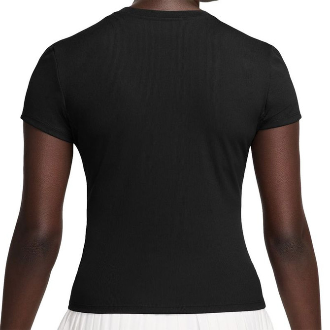 Nike Court Advantage Short Sleeve Top - Black - 3