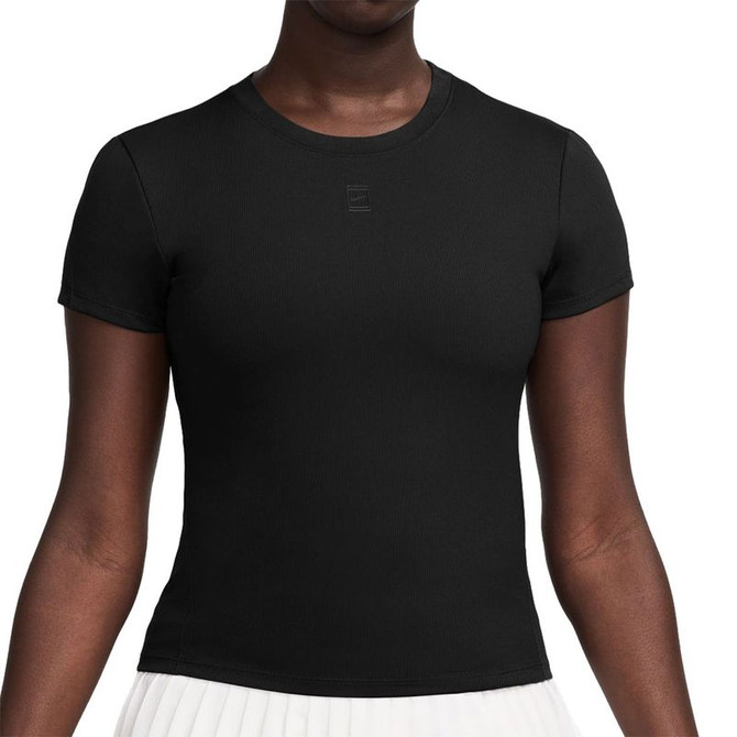 Nike Court Advantage Short Sleeve Top - Black