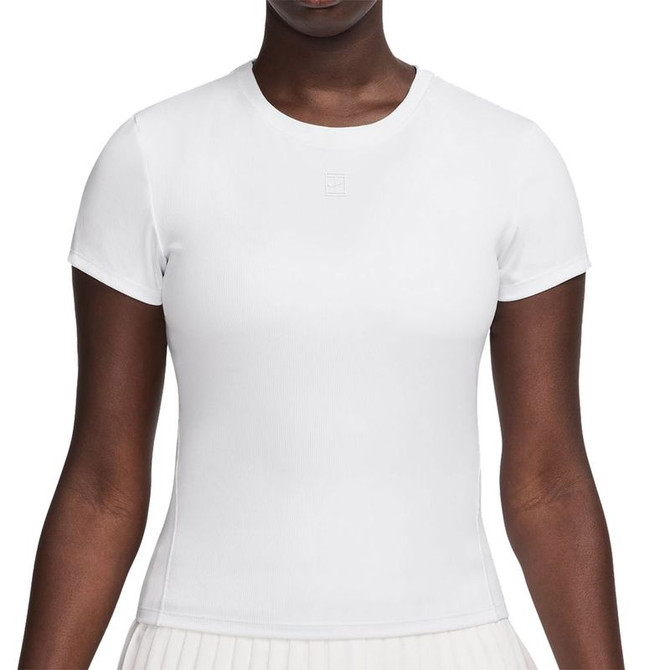 Nike Court Advantage Short Sleeve Top - White