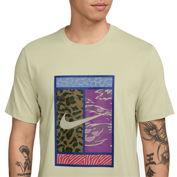 Nike Court Tee Shirt - Olive Aura - 3