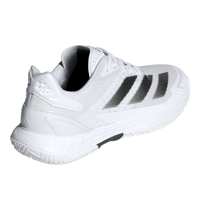 adidas Defiant Speed 2 Mens Tennis Shoe - White/Core Black/Grey One - 5