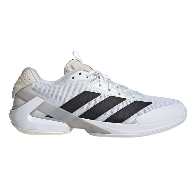 adidas Adizero Ubersonic 5 Mens Tennis Shoe - White/Black/Silver Metallic