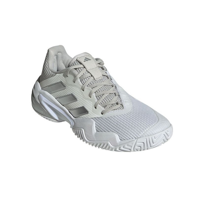 adidas Barricade 13 Womens Tennis Shoe - White/Black/Grey - 4