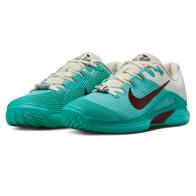 Nike Zoom Vapor 12 Premium Womens Clay Tennis Shoe - Dusty Cactus/Dark Team Red/Pale Ivory - 4