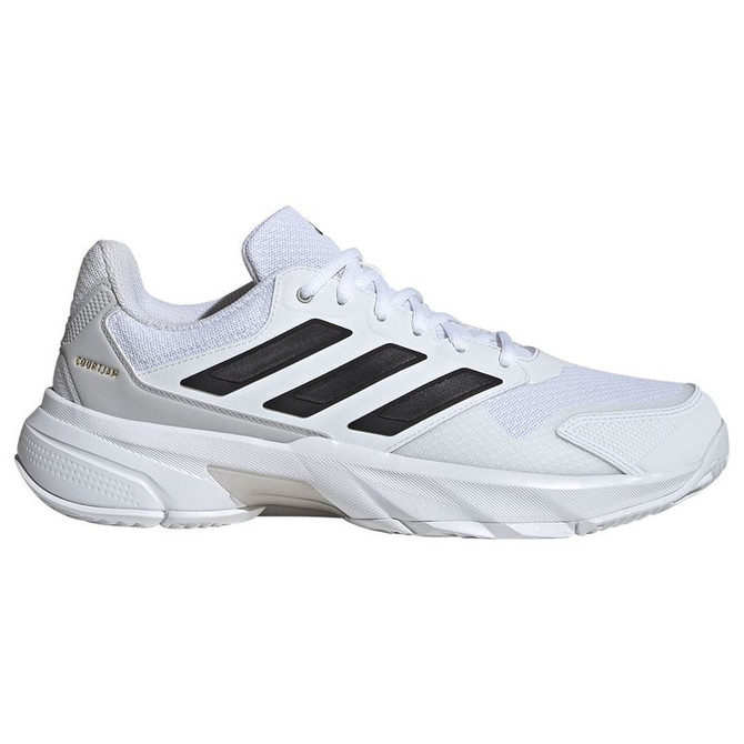 adidas CourtJam Control 3 Mens Tennis Shoe - White/Black/Grey
