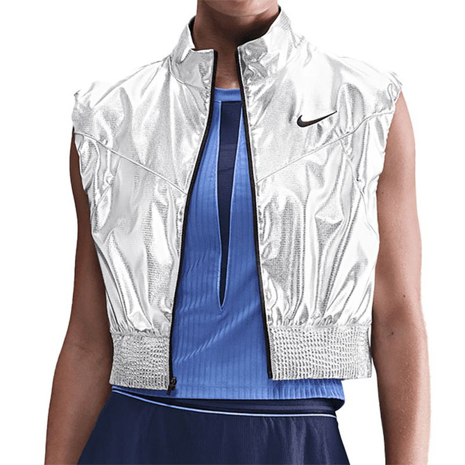 Nike Court Slam Vest - Metallic Silver/Black