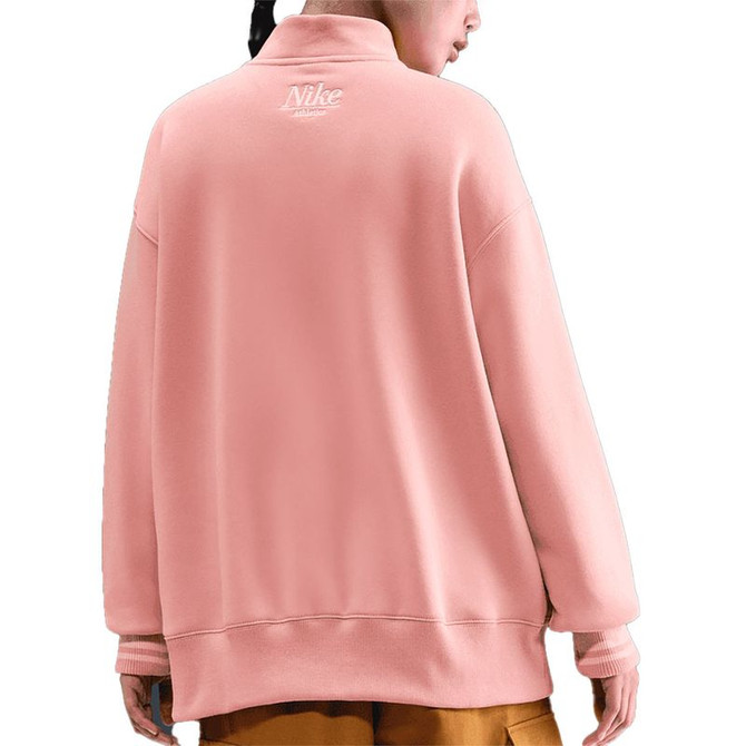 Nike Court Club Fleece Quarter Zip - Red Stardust/Pink Glaze/Laser Orange - 3