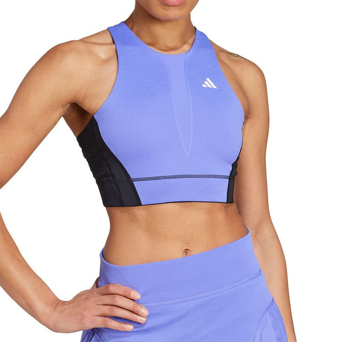 adidas Heat RDY Crop Top - Cobalt Blue/Black