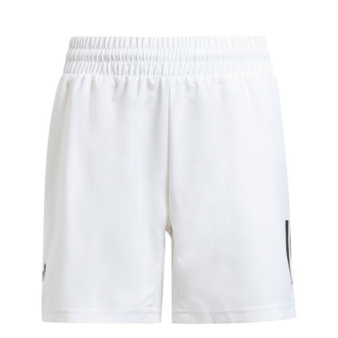 adidas Club 3 Stripe Boys Short - White