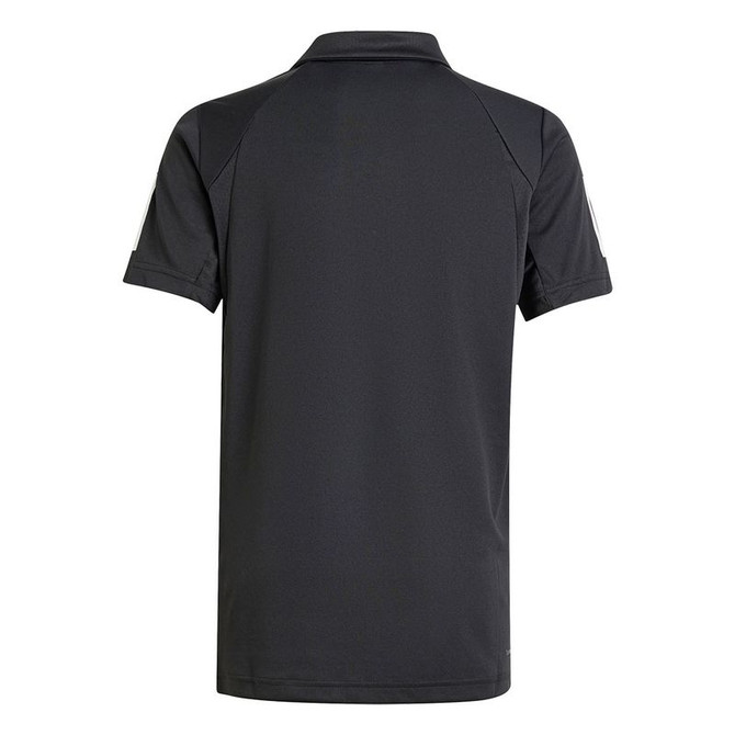 adidas Club 3 Stripe Boys Polo - Black - 2