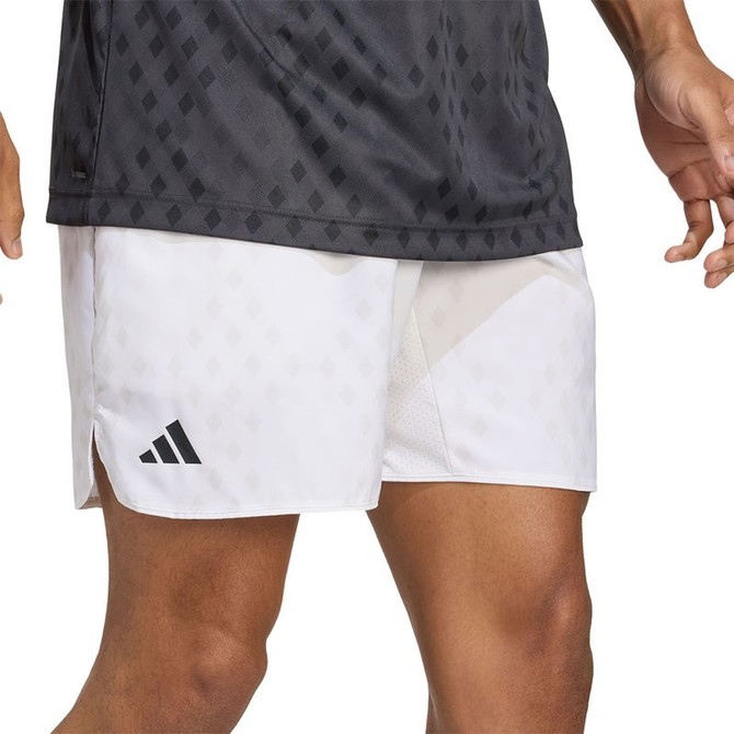 adidas Club Graphic Short - White/Dash Grey