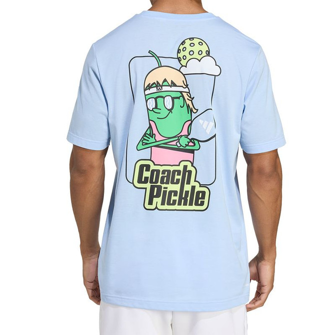 adidas Pickleball Graphic Tee - Glow Blue - 2