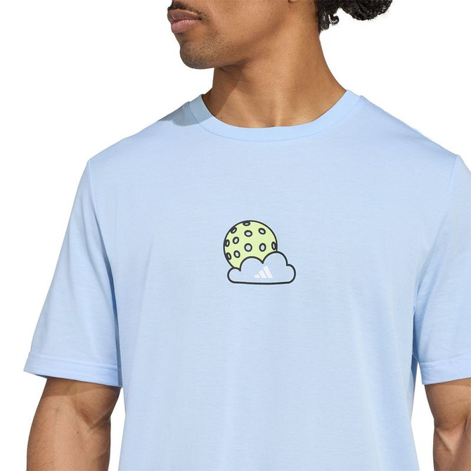 adidas Pickleball Graphic Tee - Glow Blue - 5