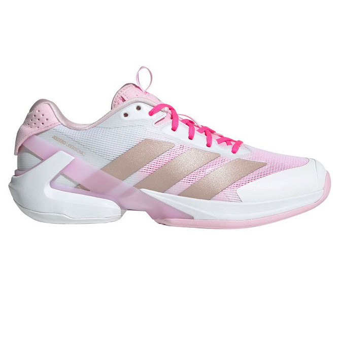 adidas Adizero Ubersonic 5 Womens Tennis Shoe - White/Ash Peacoat/Lucid Pink