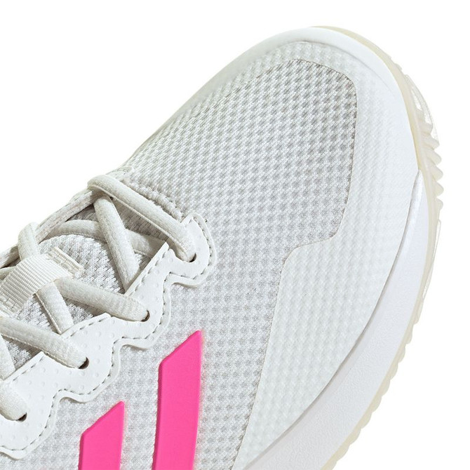 adidas GameCourt 2 Womens Tennis Shoe - White/Lucid Pink/Black - 5