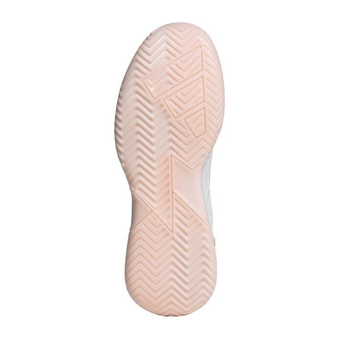 Adidas Defiant Speed 2 Womens Tennis Shoe - White/Ash Pearl/Bliss Pink - 2