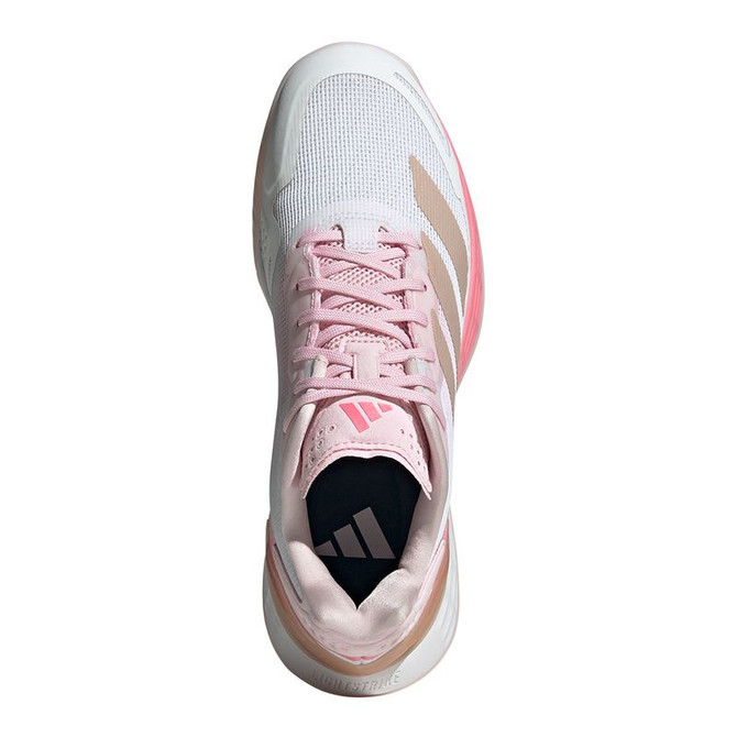 Adidas Defiant Speed 2 Womens Tennis Shoe - White/Ash Pearl/Bliss Pink - 6
