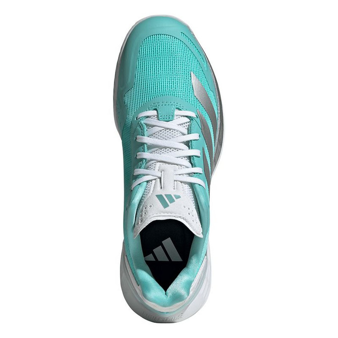 adidas Defiant Speed 2 Womens Tennis Shoe - Aqua/Silver Metallic/Mint - 6