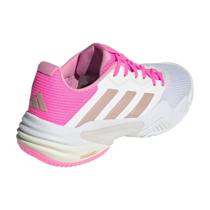 adidas Barricade 13 Womens Tennis Shoe - White/Ash Peacoat/Lucid Pink - 2