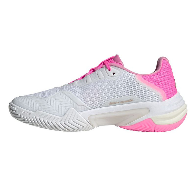 adidas Barricade 13 Womens Tennis Shoe - White/Ash Peacoat/Lucid Pink - 7