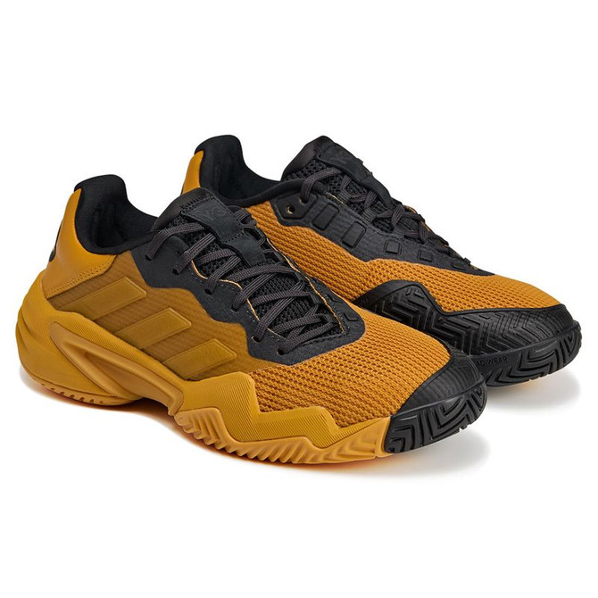 adidas Barricade 13 Y-3 Womens Tennis Shoe - Collegiate Gold/Black - 4