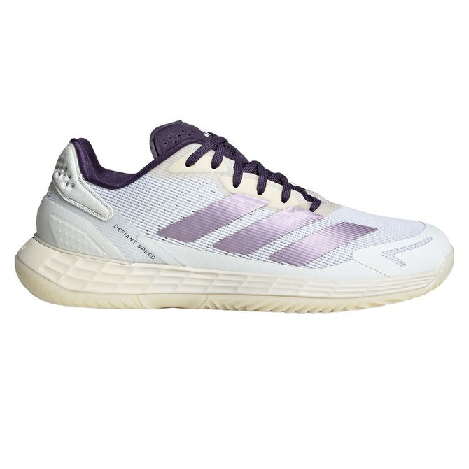 Adidas Defiant Speed 2 Womens Tennis Shoe - White/Powder Plum/Aurora Plum