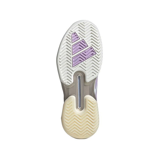 adidas Adizero Ubersonic 5 Womens Tennis Shoe - White/Plum/Aurora Plum - 5