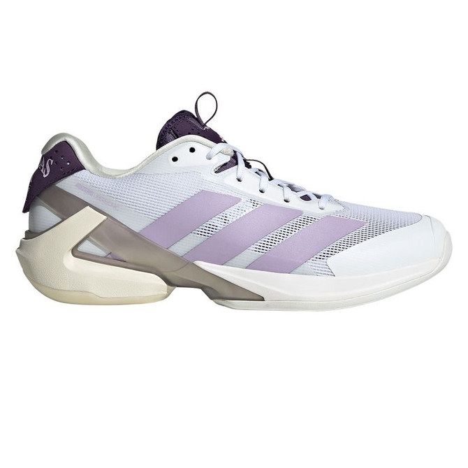 adidas Adizero Ubersonic 5 Womens Tennis Shoe - White/Plum/Aurora Plum