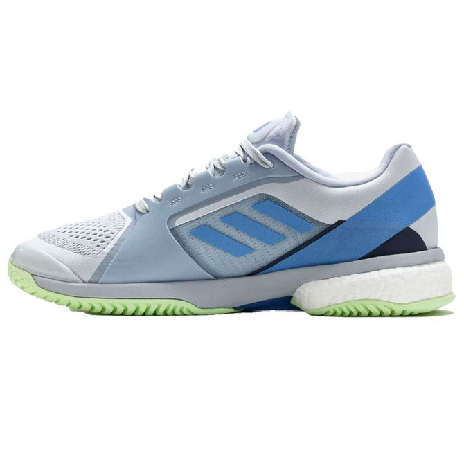adidas Avaluxe Womens Tennis Shoe - Halo Blue/Flue Fusion/Semi Green Spark - 2