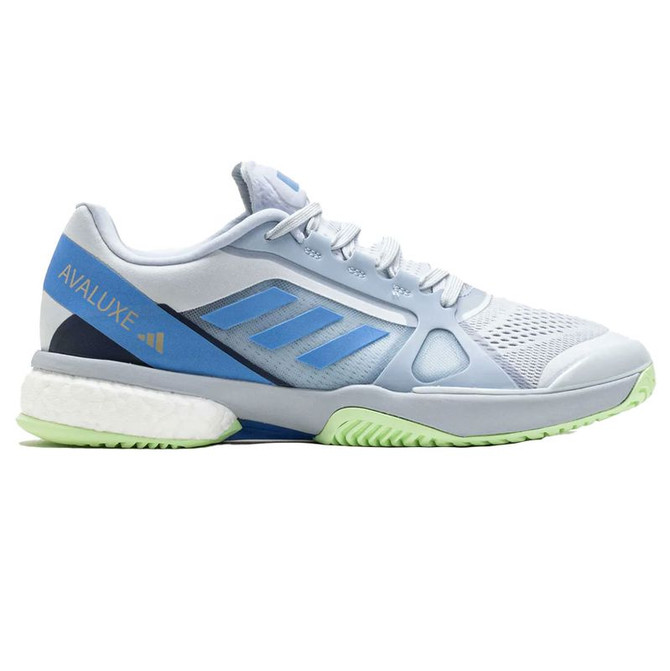 adidas Avaluxe Womens Tennis Shoe - Halo Blue/Flue Fusion/Semi Green Spark