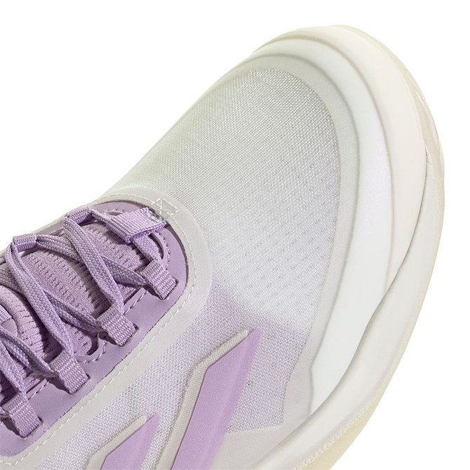 adidas Avacourt 2 Womens Tennis Shoe - White/Powder Plum/Aurora Plum - 8