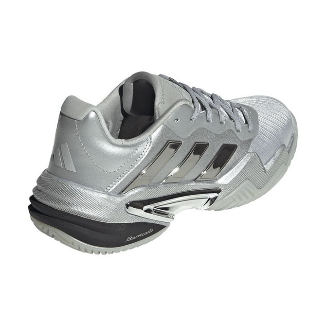 adidas Barricade 13 LTD Womens Tennis Shoe - Silver Metallic/Grey/Black - 5